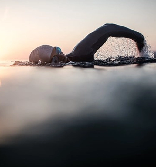 Caroline MInneapolis Vision patient swimming