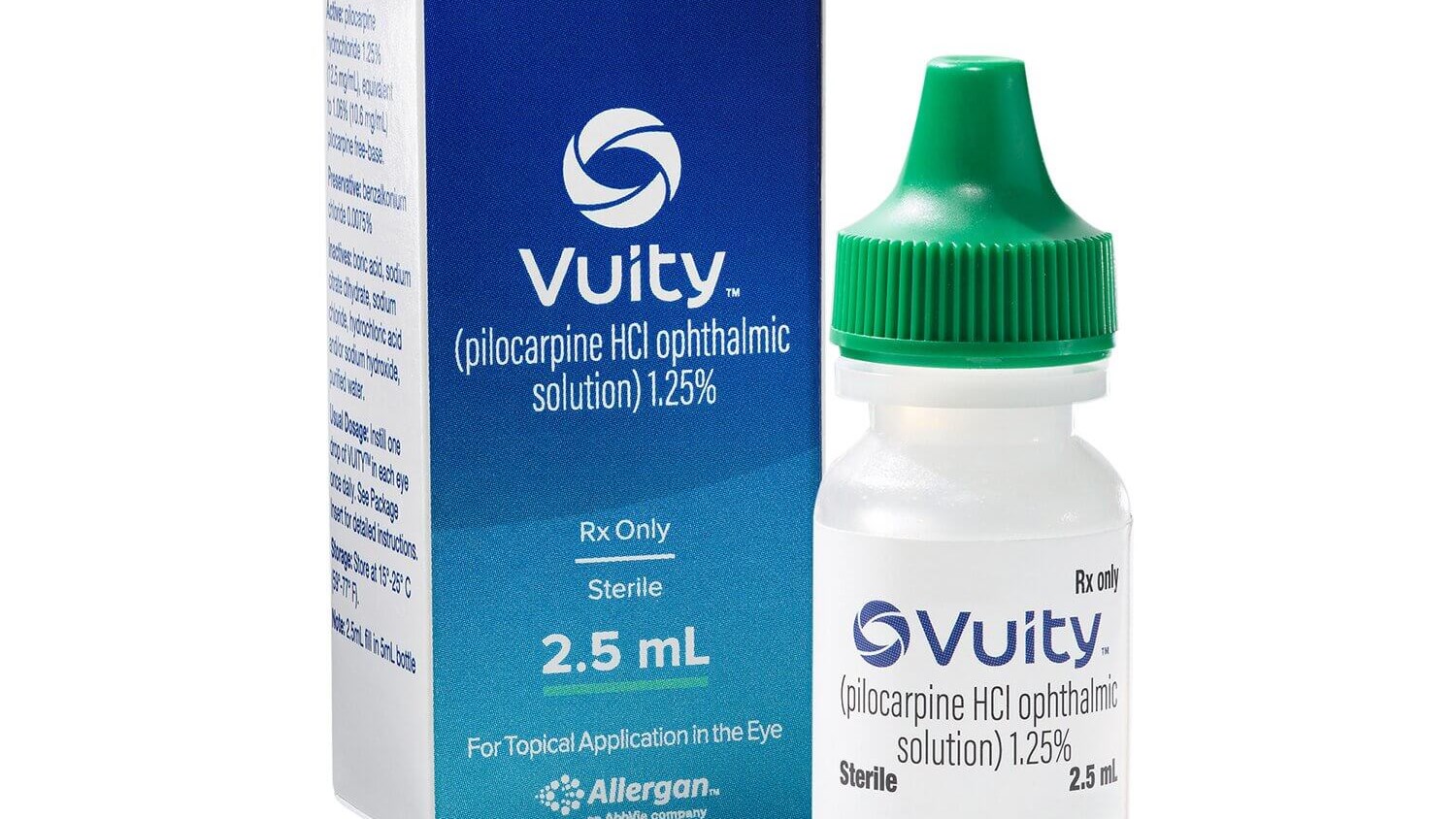 Vuity Eye Drops bottle and carton